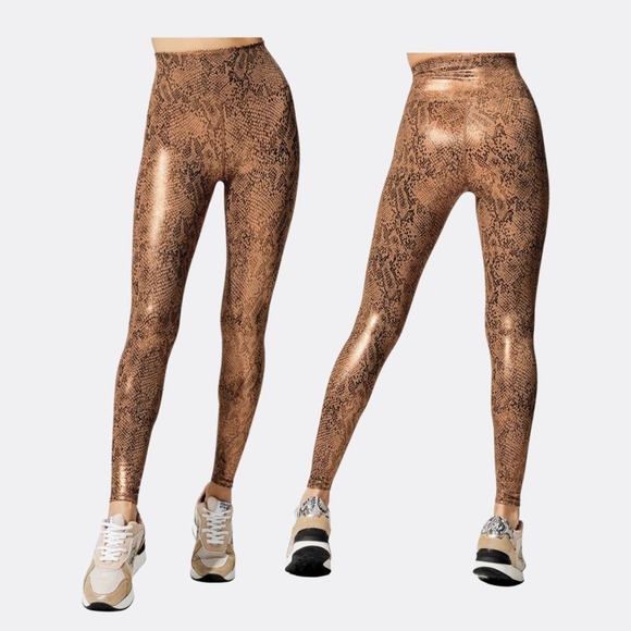 Beach Riot Pants - Beach Riot Piper Leggings – Metallic Snake – Women's Size S – New Without Tags